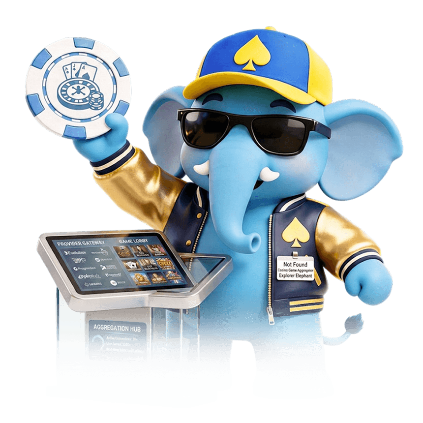 SolveByte casino aggregator mascot