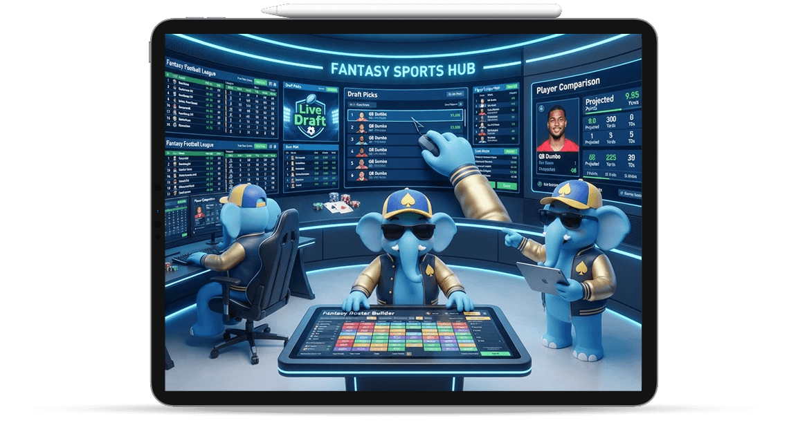 Fantasy sports betting software mascot