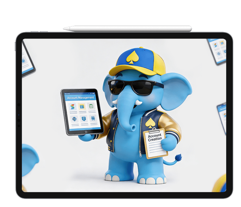 Player Account Management mascot